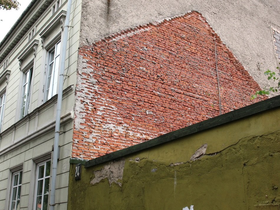 a piece of a brick wall