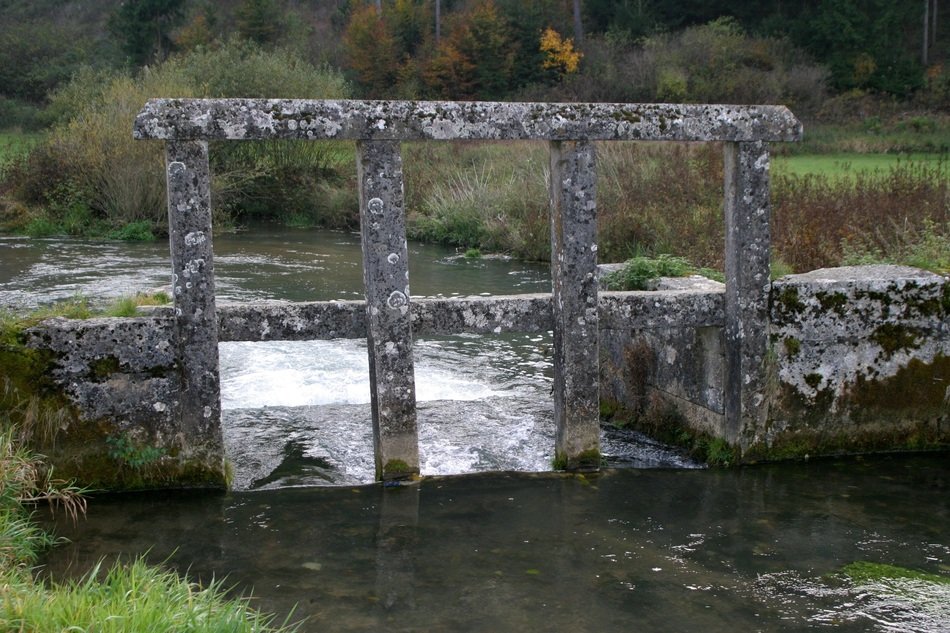 historic dam in Park in the Altmuhlt
