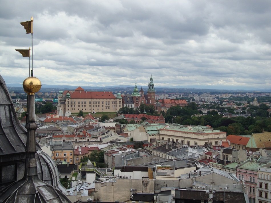 View from wawel to krakow