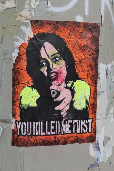 Poster on the wall in las vegas