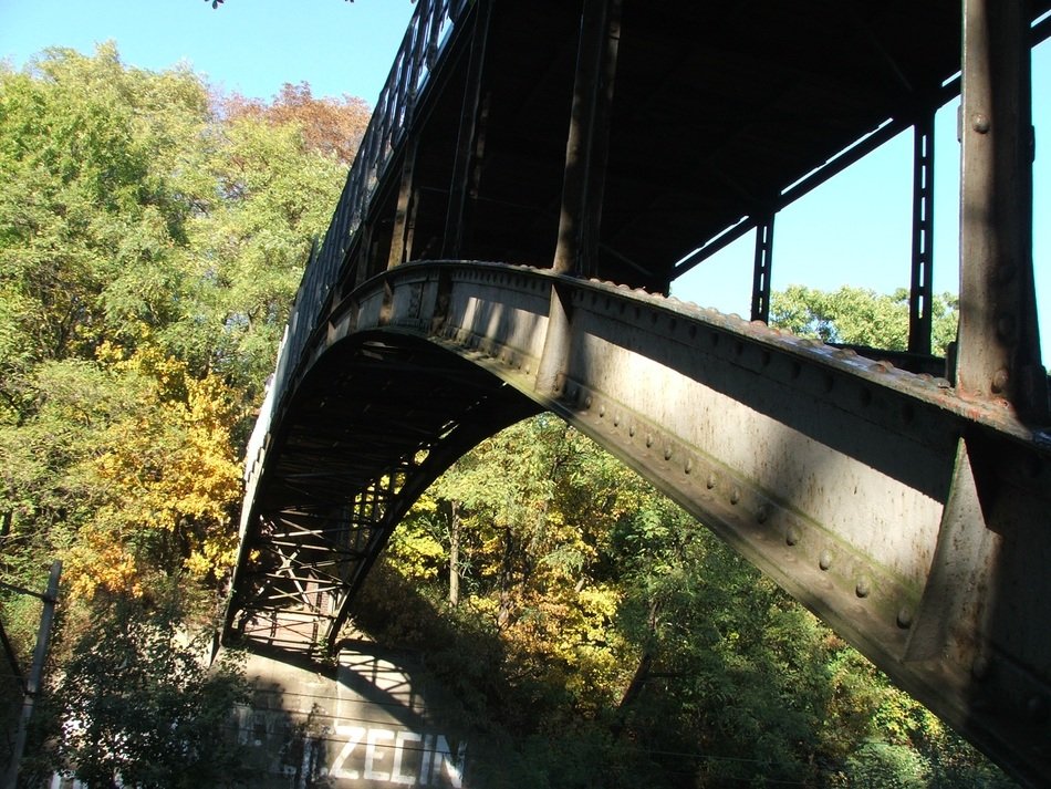 bridge over the river in Szczecin
