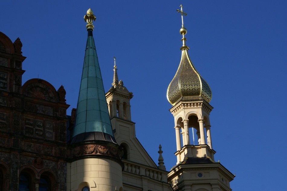 domes in castle in germany