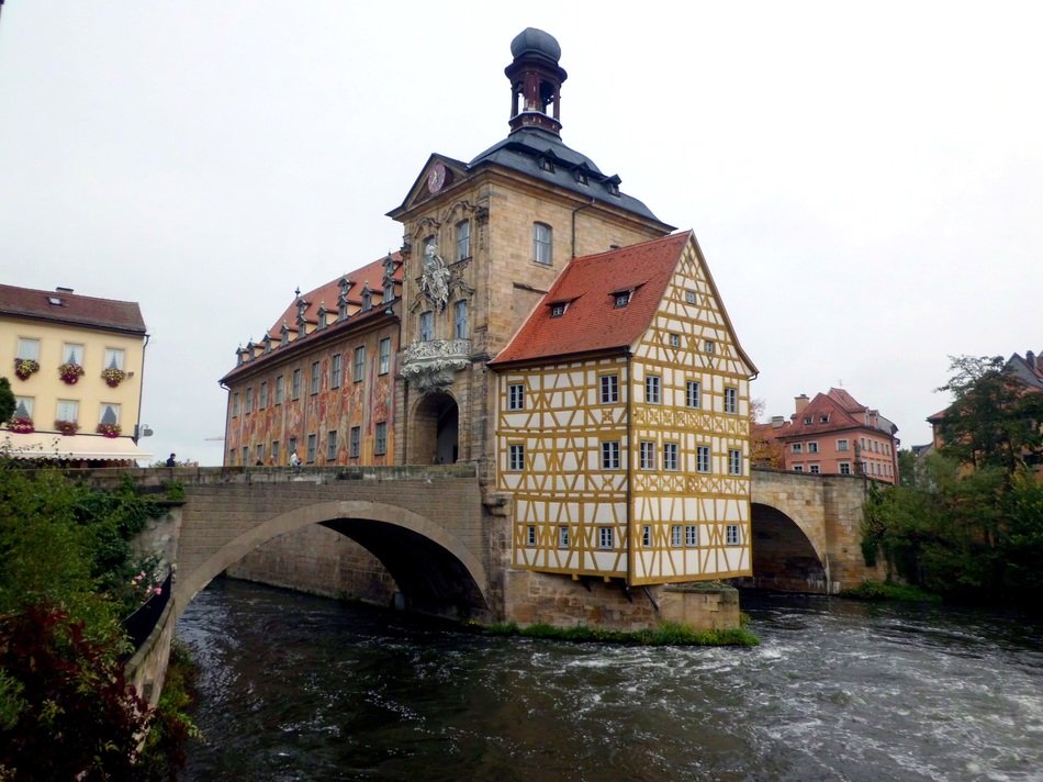 amazing facade of Bamberg town hall