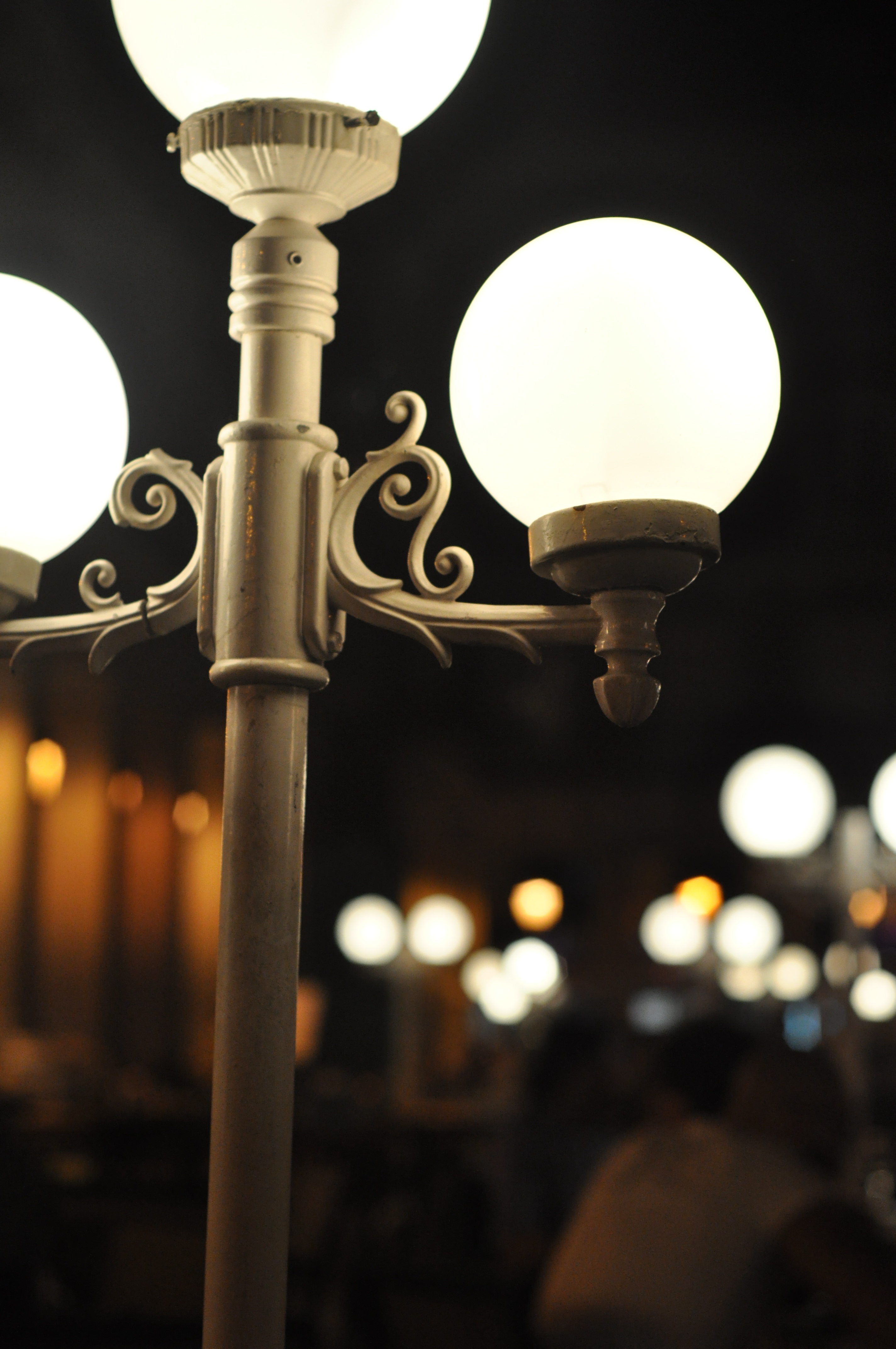 Lamp in the street at night free image download