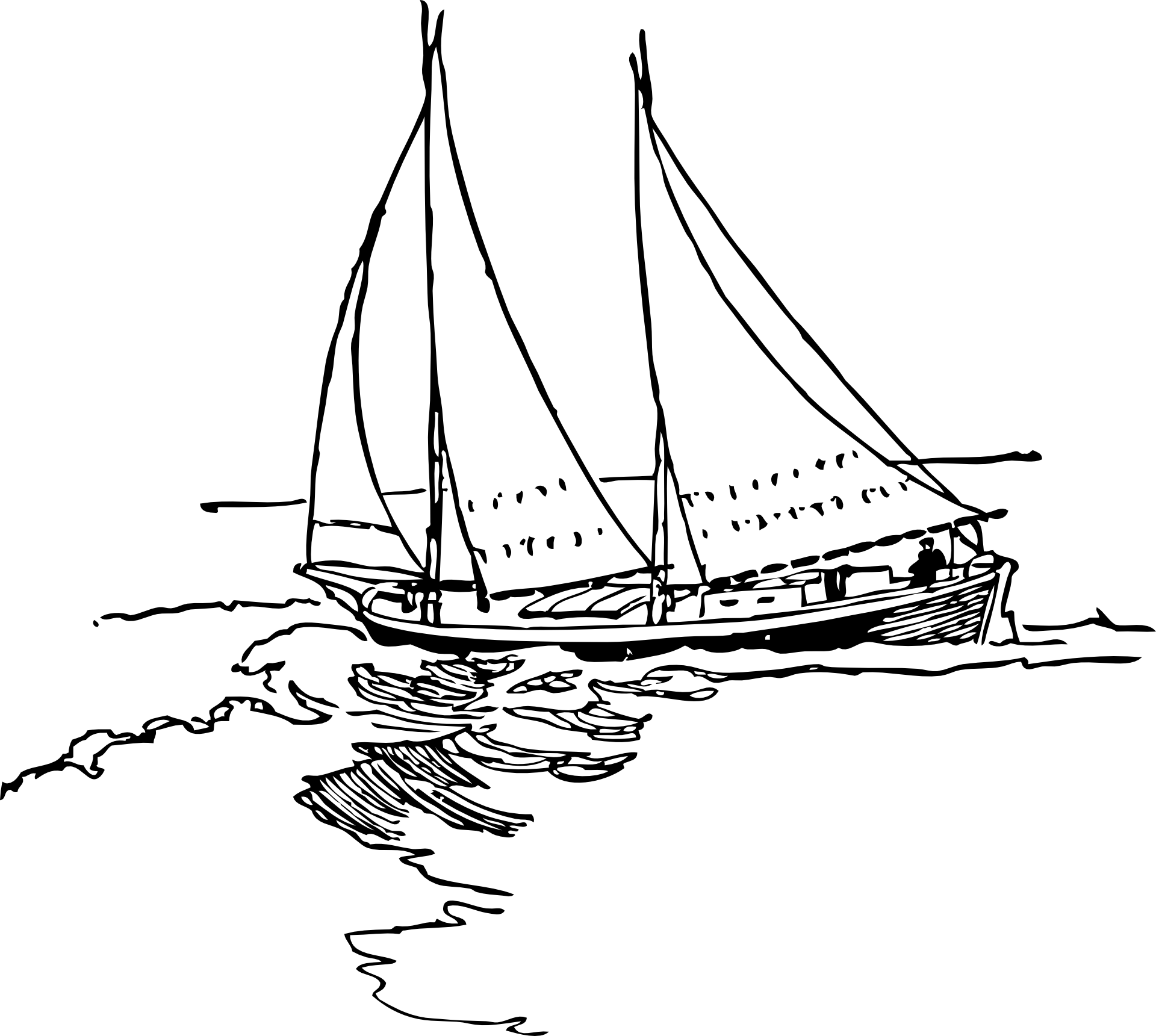 Корабль чб