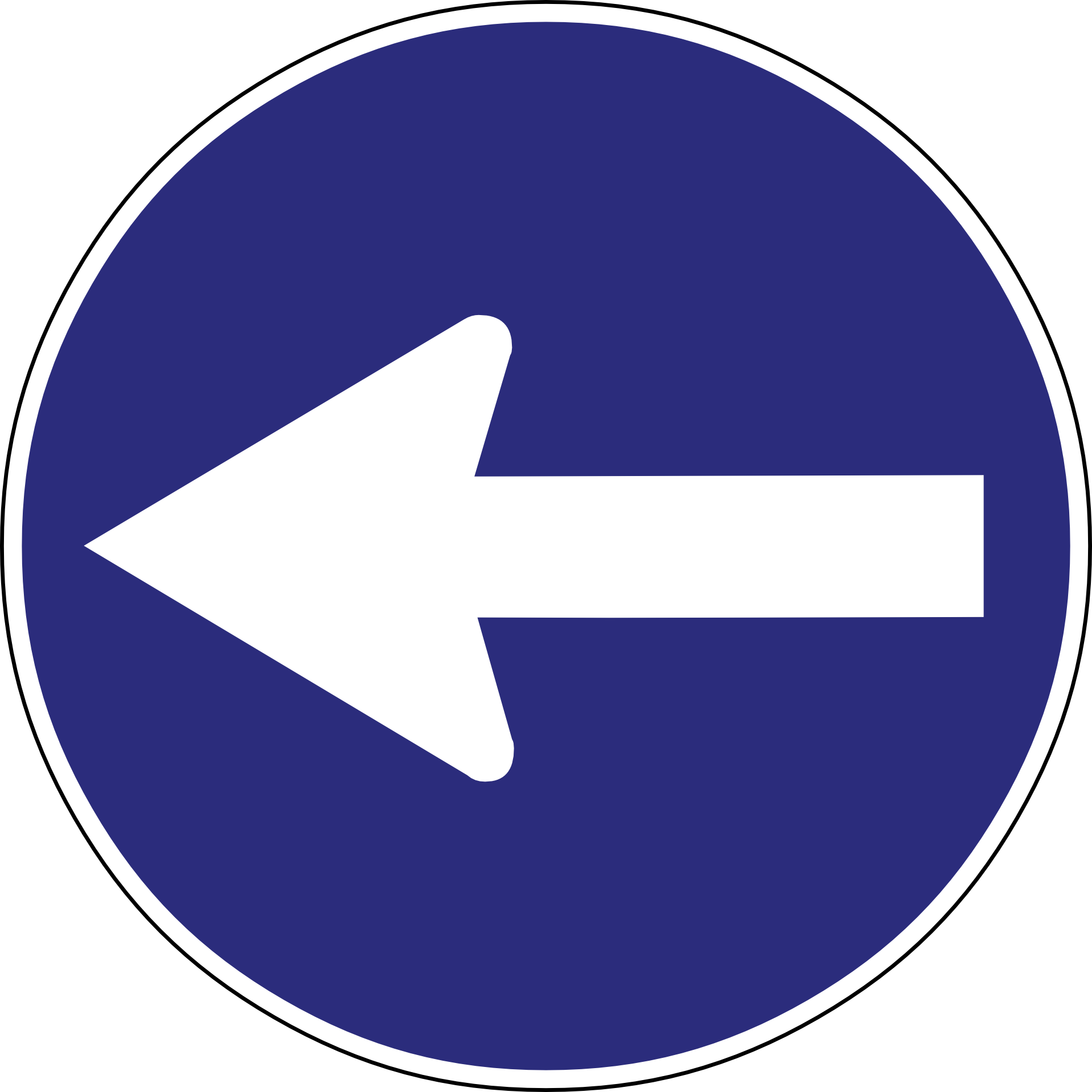 round-road-sign-with-an-arrow-free-image-download