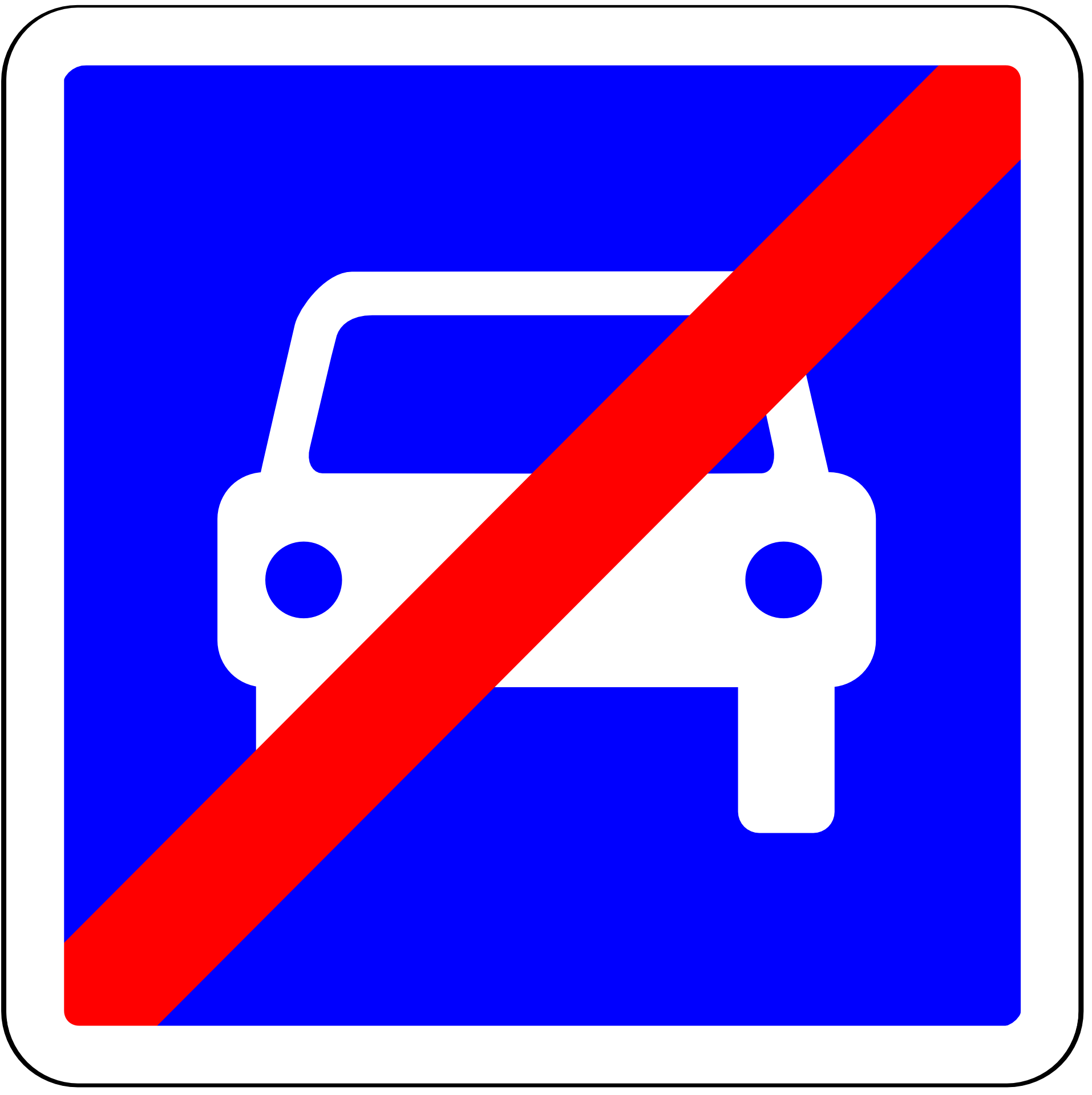 Road Sign Car Stop Off Free Image Download