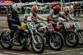 motorcycle racers under 52, 20, 27,6