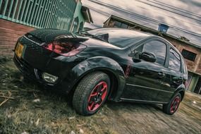 new black and red car