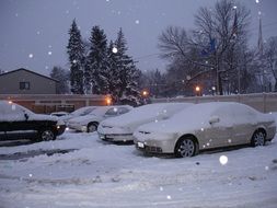 Cars in winter