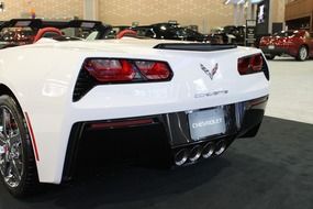 White Chevrolet Corvette car