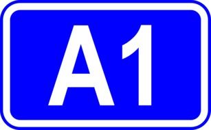 Freeway number Traffic sign