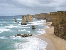 great ocean road in national park in Australia