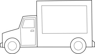 Picture of driving truck