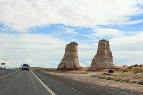 usa road desert