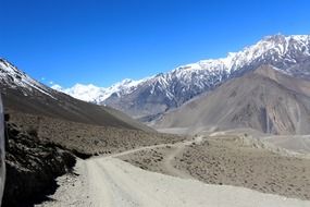 rural road in mountains