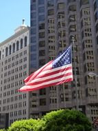 american flag in San Francisco