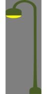 street lamp as a drawing