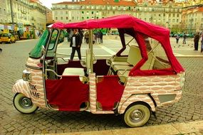 funny tourist taxi in lisbon