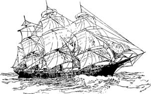 maritime ship drawing
