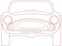 drawing the front of the car
