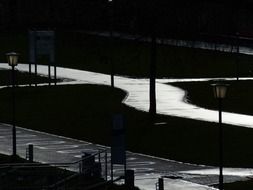 cycle path after the rain