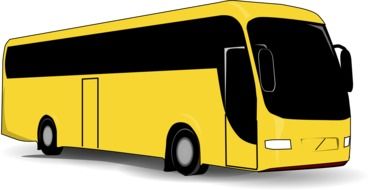 yellow bus drawing
