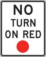 no turn on red sign drawing