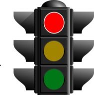 red traffic light drawing