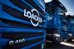 Blue truck loacker