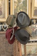 sale of hats in the street market