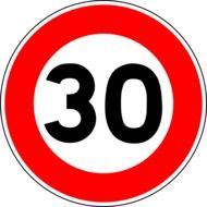 speed limit sign