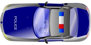 police car drawing