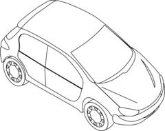 car pencil drawing