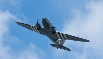 historic military aircraft in flight