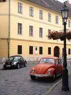 Picture of beetle car in budapest