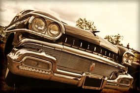 classic car vintage sepia