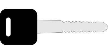 ignition key drawing