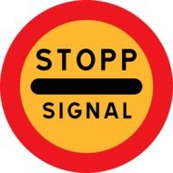 clipart of warning sign of stop signal