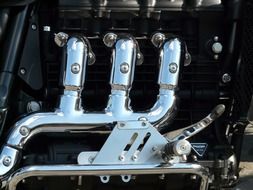 Metal motorcycle exhaust
