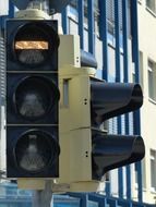 traffic light on a pole