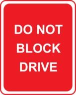 clipart of red traffic sign on parking