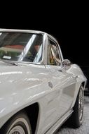 nice white vintage car