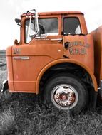 antique truck with fire engine