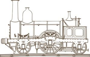 drawing of locomotive