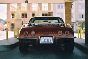 Vintage corvette automobile