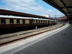 empty train station on a sunny day