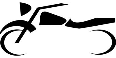 bike symbol abstract drawing