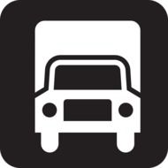 lorry truck icon sign