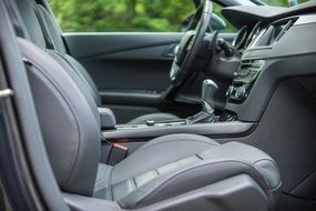 leather interior in the car